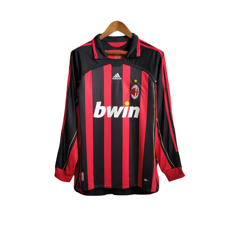 Camisola Milan Principal 06/07 Retro - Manga Comprida