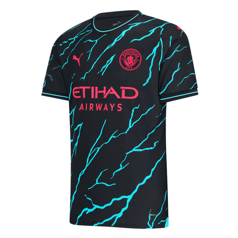 Camisola Manchester City Terceiro Equipamento 2023-2024 Adulto