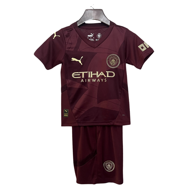 Conjunto Criança Manchester City Terceiro 24/25