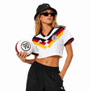 Camisola Principal Alemanha 2026 - Croptop Feminino