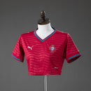 Camisola Principal Portugal 2026 - Croptop Feminino
