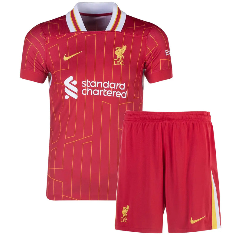 Conjunto Criança Liverpool Principal 24/25